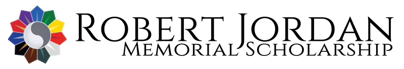 Robert Jordan Memorial Scholaraship logo which is the TarValon.Net 'pedal' logo with the words beside it